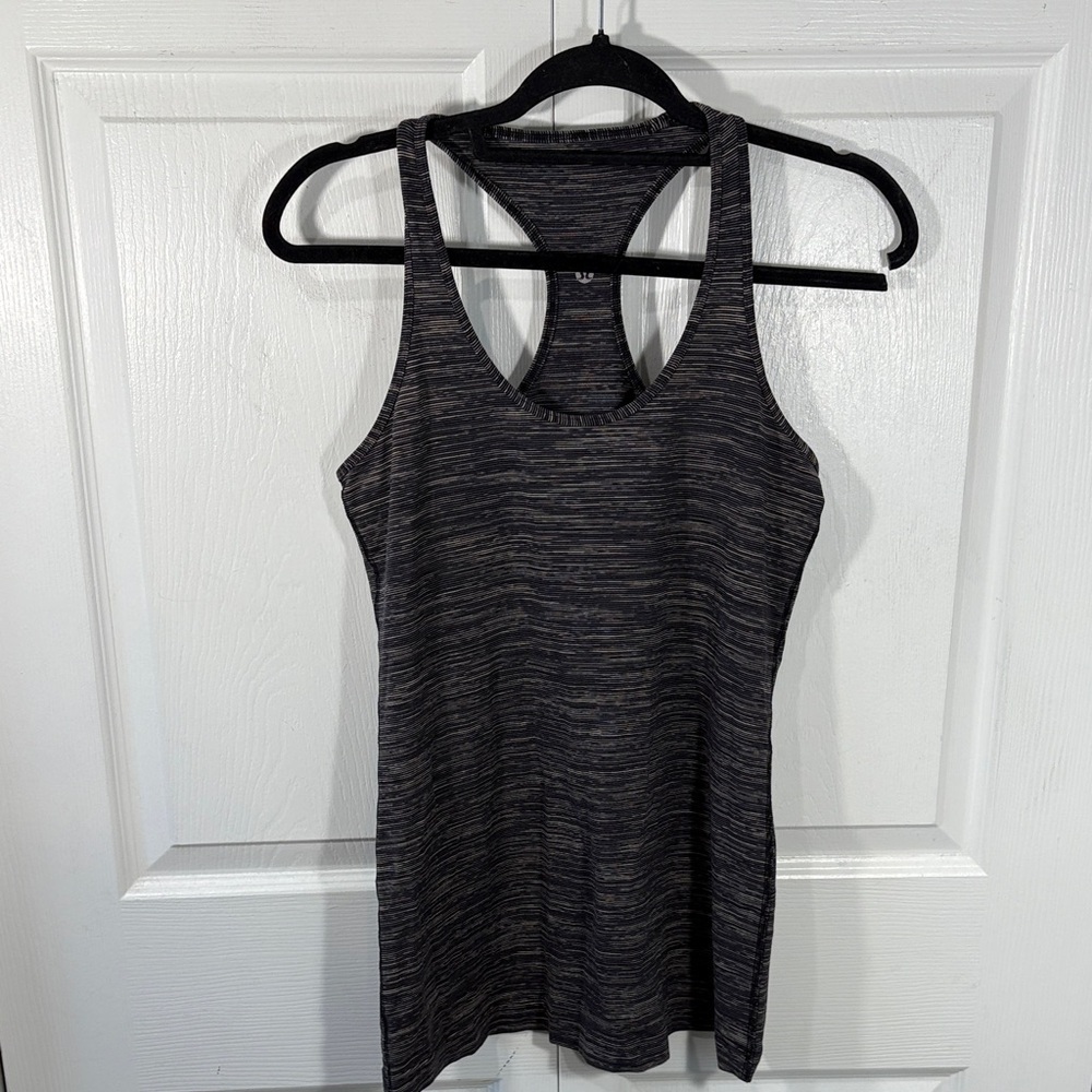 lululemon athletica Charcoal Racerback Tank Top